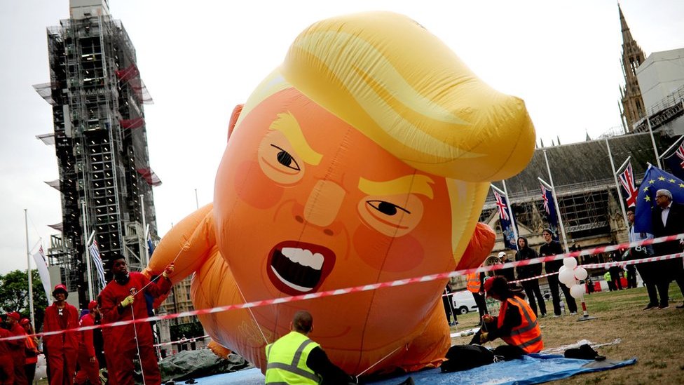 Veliki balon Trampa "bebe"