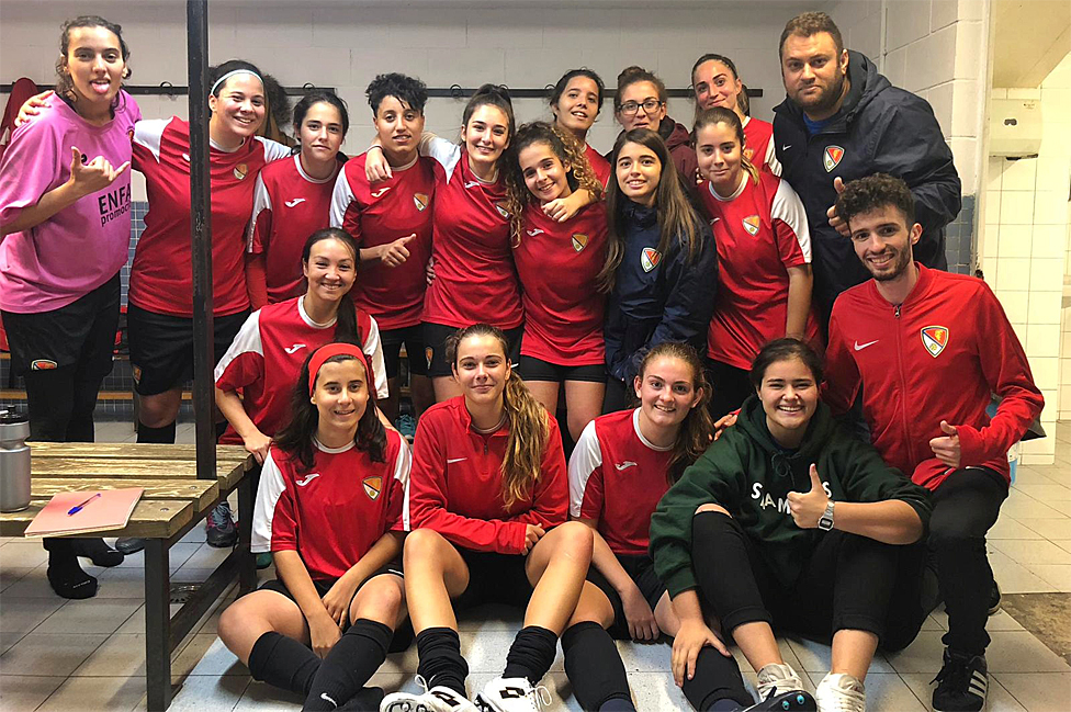 Jugadoras del equipo femenino B del Terrassa.