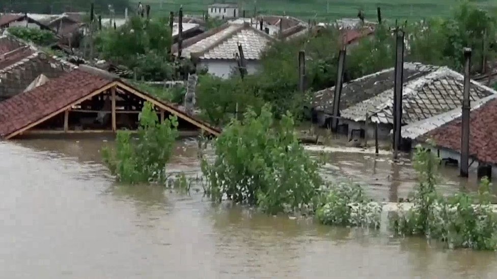 Inundaciones en Corea del Norte.