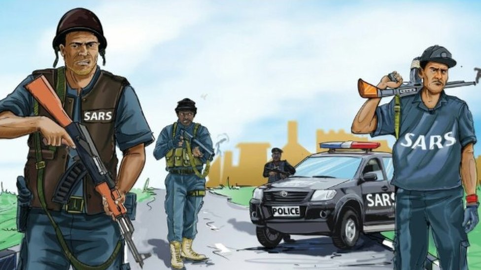 Анимация отряда полиции Нигерии по борьбе с ограблениями