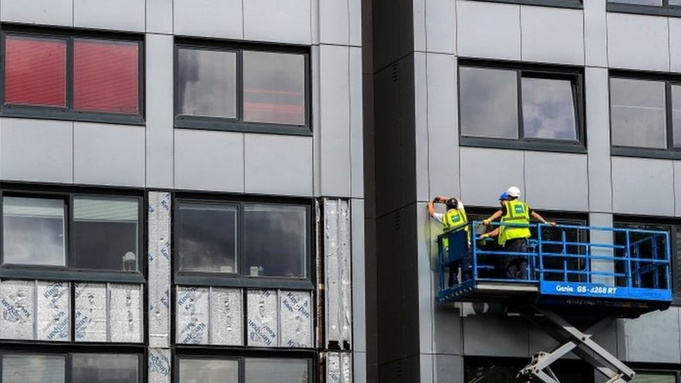 No guarantees for leaseholders over cladding removal costs - BBC News