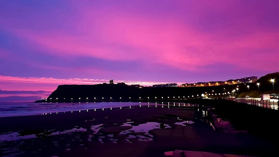 Purple Skies Seen Across England With Sunrises c News