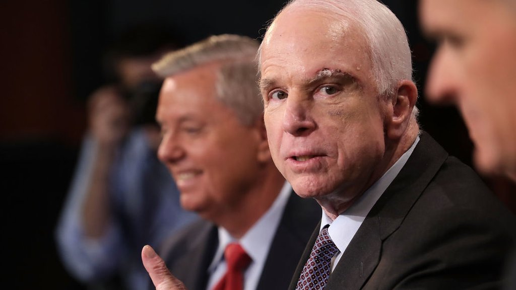 Mccain In Coded Attack On Trump Vietnam Draft Deferment Bbc News Mccain In Coded Attack On Trump Vietnam Draft Deferment Bbc News