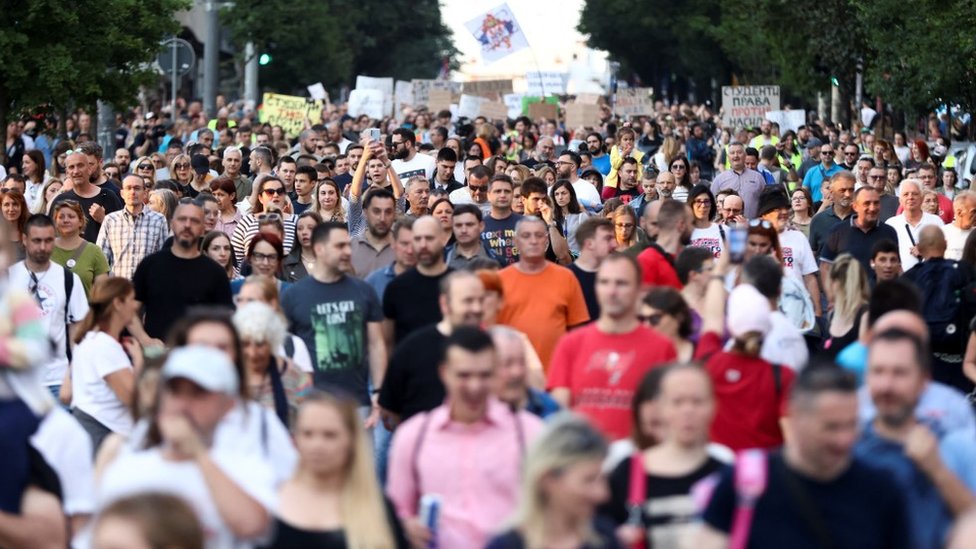 protest, Srbija protiv nasilja