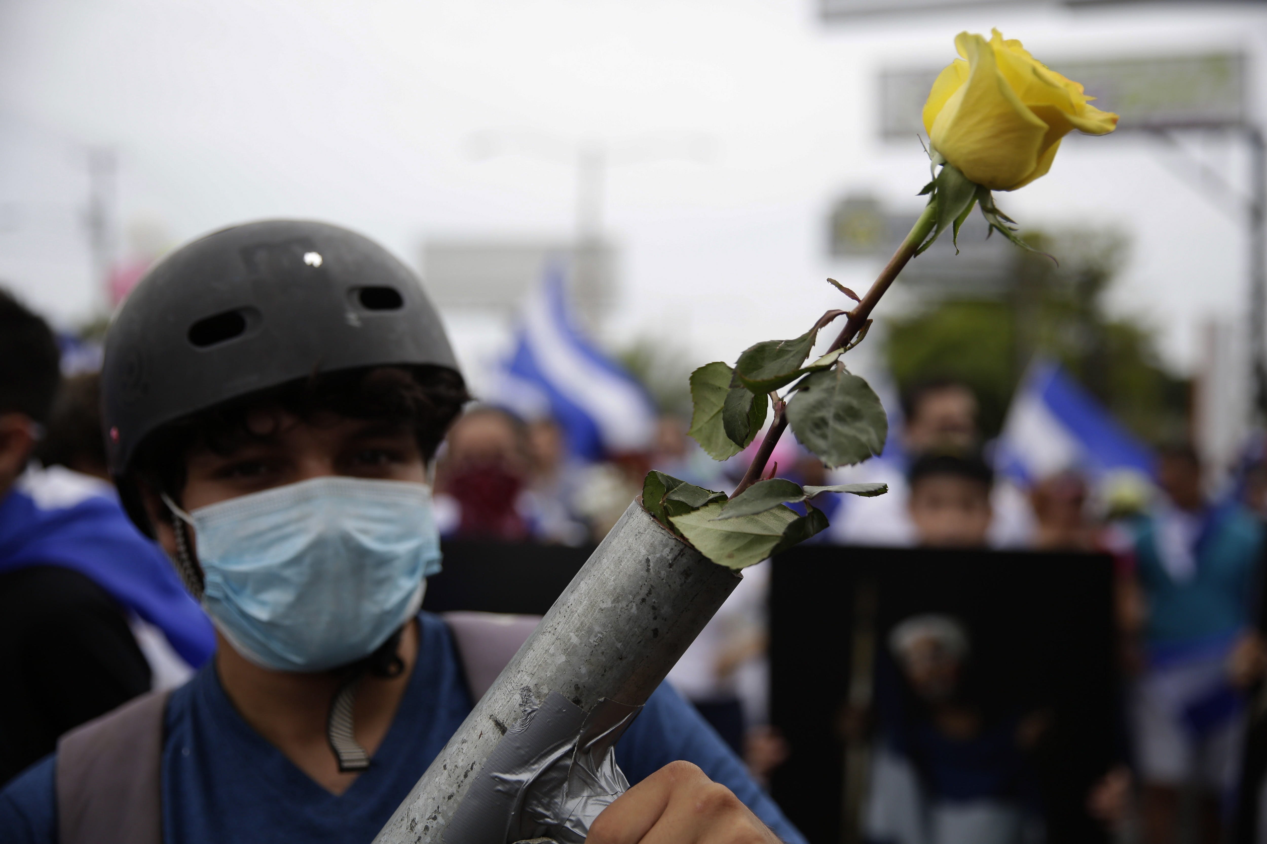 Un manifestante