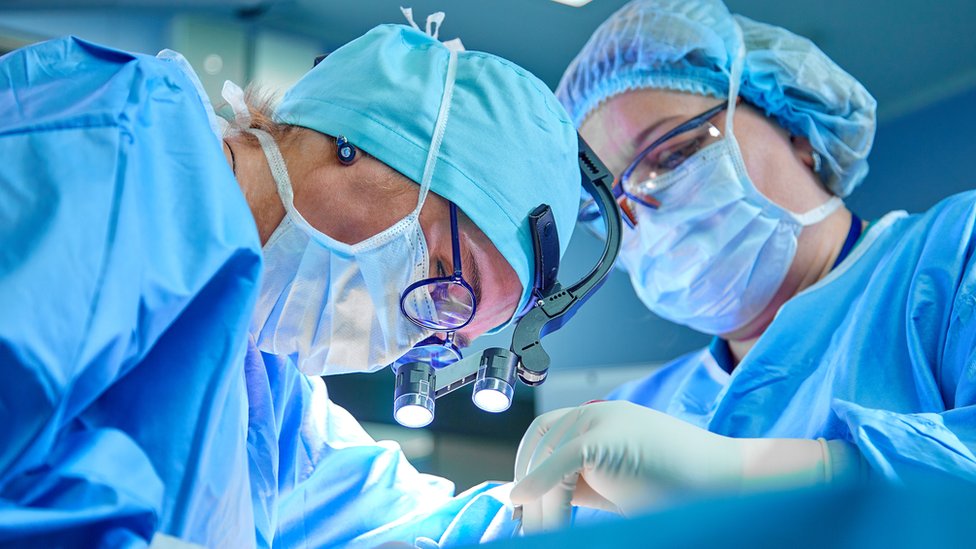 A file photo shows surgeons at work