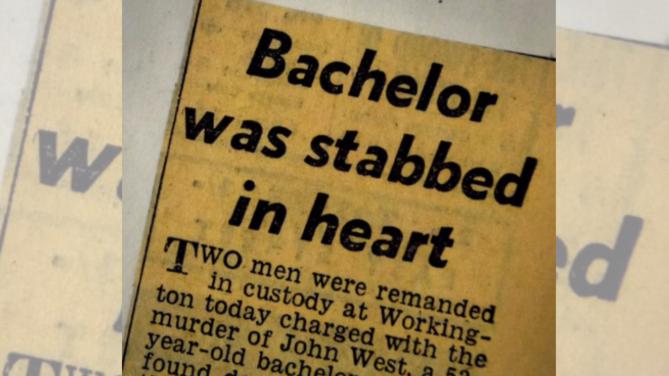 "Solterón fue apuñalado en el corazón", reportó la prensa de la época (Foto: Archivos Nacionales de Reino Unido). Recorte de periódico (Foto: Archivos Nacionales de Reino Unido)