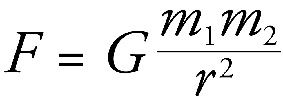 R n математика. Force of Gravity equation.