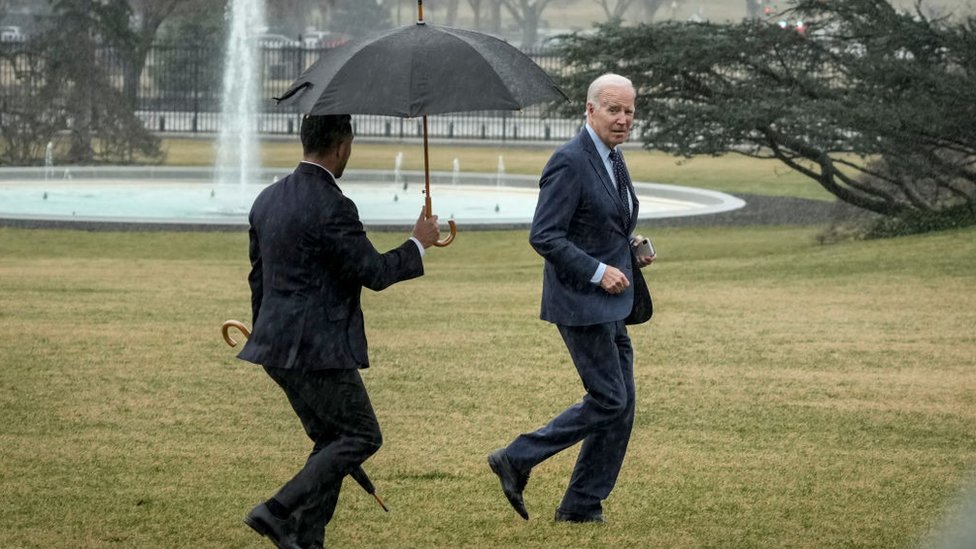 President Biden departs the White House for his physical on Thursday morning