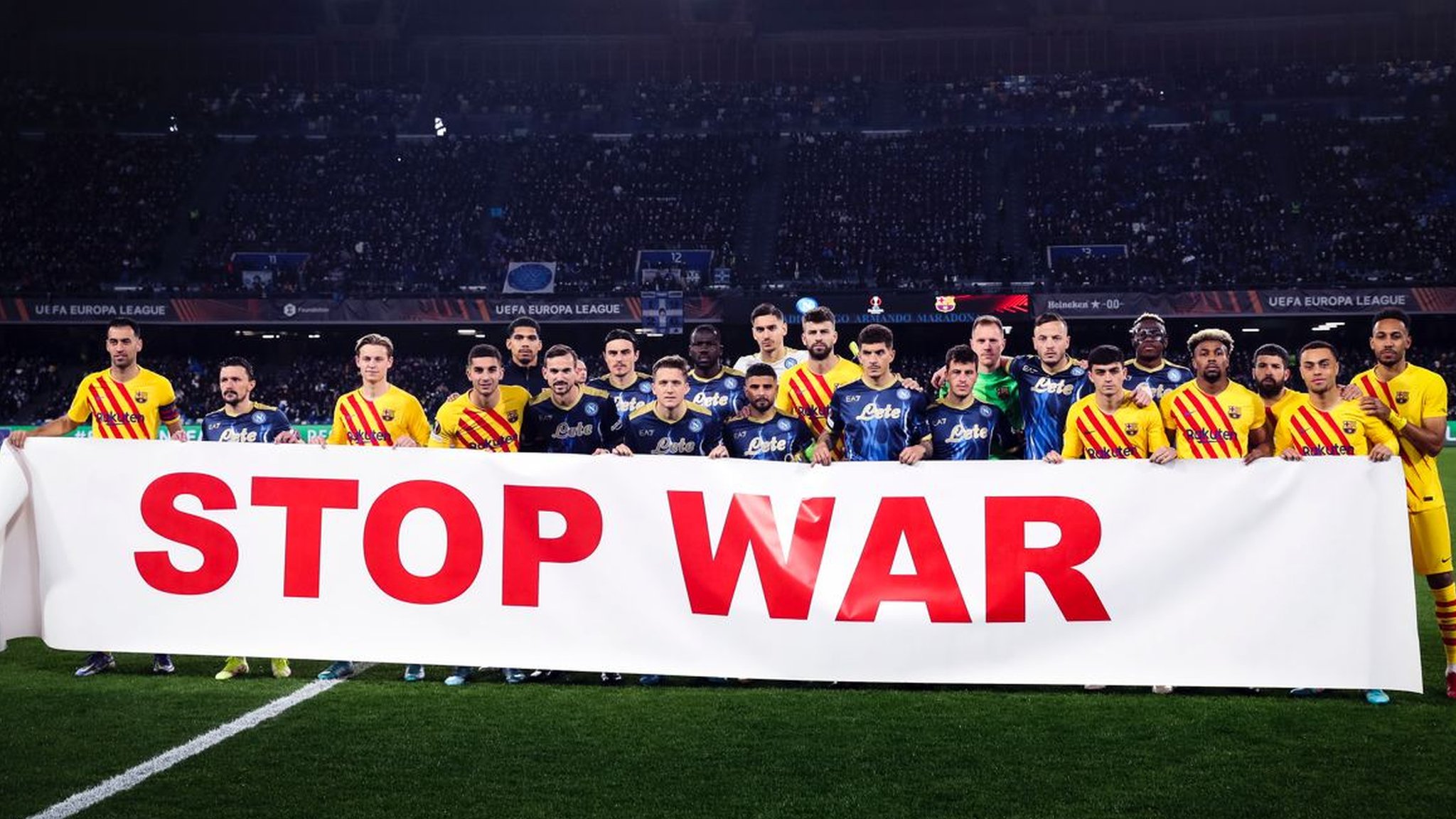 Ukraine conflict: European clubs, players and fans show support