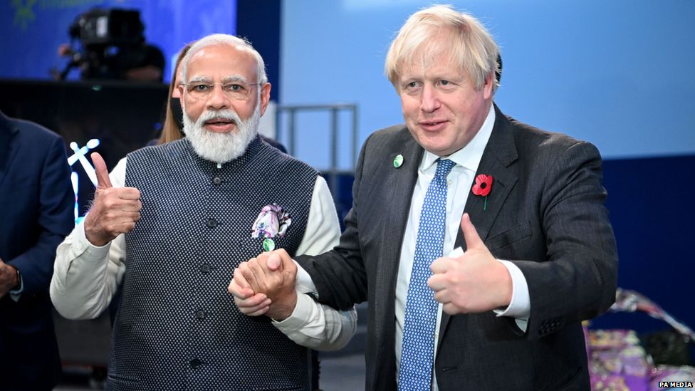 ਨਰਿੰਦਰ ਮੋਦੀ ਅਤੇ ਬੋਰਿਸ ਜੌਨਸਨ