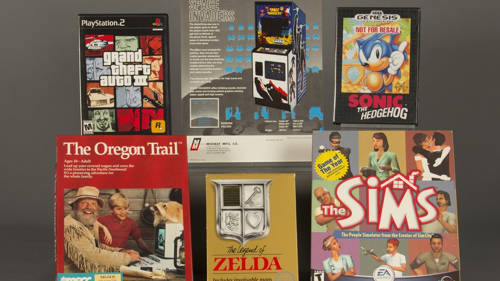 Space Invaders, Sonic the Hedgehog, The Legend of Zelda, The Oregon Trail, Grand Theft Auto III и The Sims.