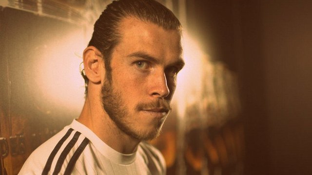 Gareth Bale at Real Madrid training ground with Sport Wales
