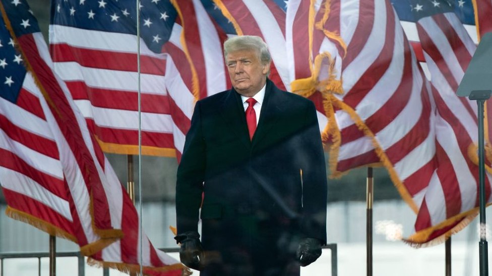Donald Trump en Washington DC el 6 de enero