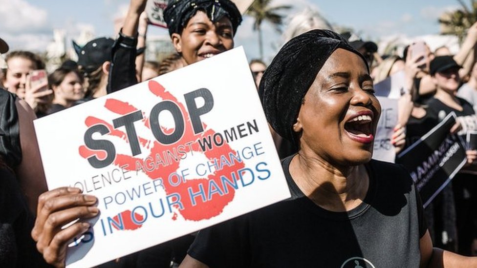 South Africa: Violence against women like a war - Ramaphosa - BBC News