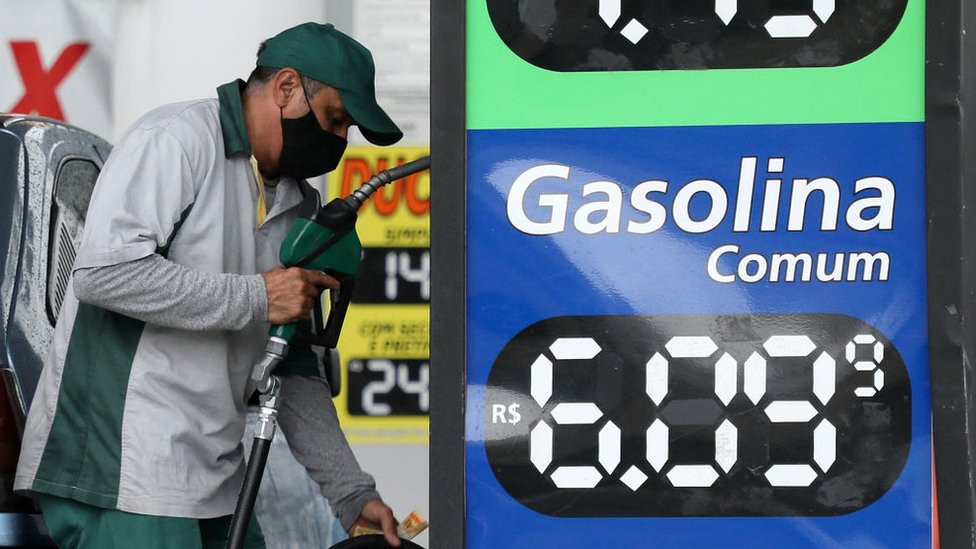 Gasolinera en Sao Paulo, Brasil
