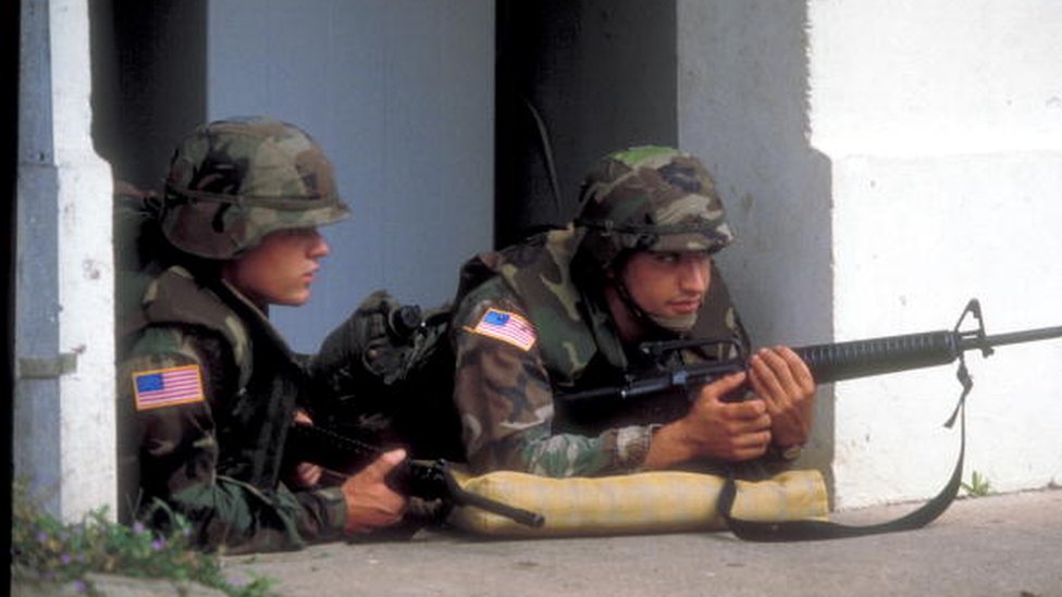 Soldados estadounidenses en Panamá