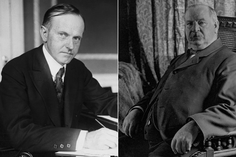 Calvin Coolidge y Grover Cleveland