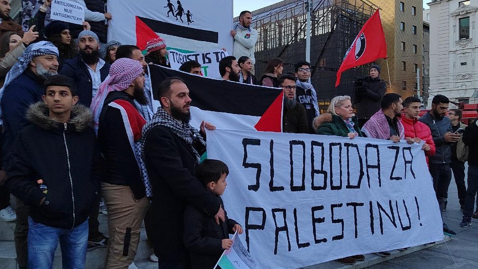 Drugi dan zaredom u Beogradu je održan skup podrške za Palestince
