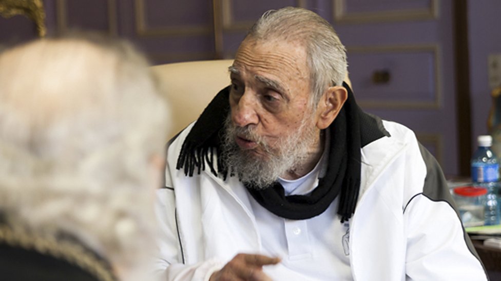 Fidel Castro en febrero de 2016, pocos meses antes de su muerte. Fidel Castro