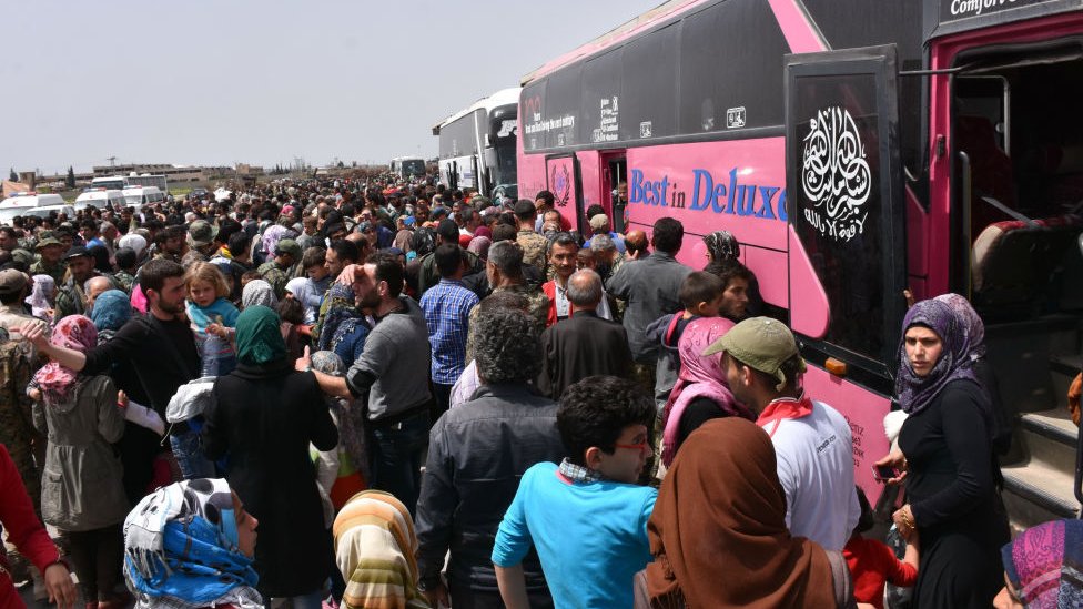 مهجرو الفوعة في مركز جبرين بحلب