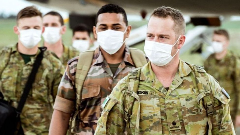 Avustralya'da Covid kapatma önlemlerini uygulatmak için asker devreye girdi