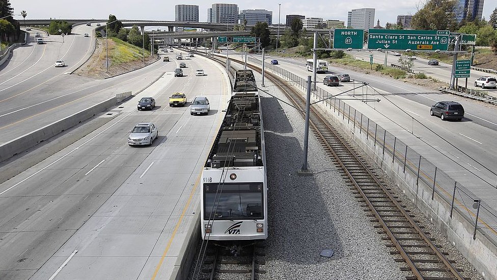 La estación de trenes de San José es un punto central del proyecto de Google. Estación de trenes de San José, en abril