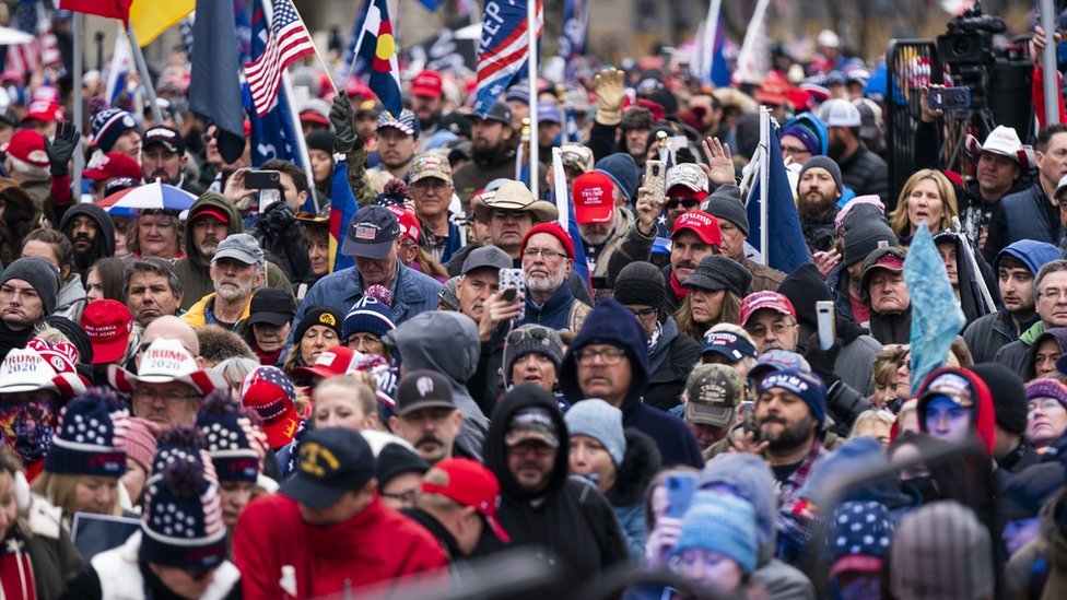 Pendukung Trump berkumpul di Freedom Plaza