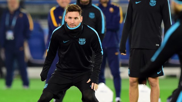 Barcelona training