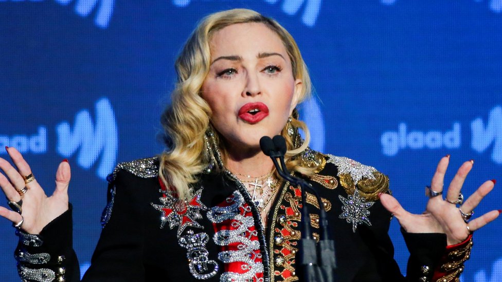 Madonna at the GLAAD awards on 4 May 2019