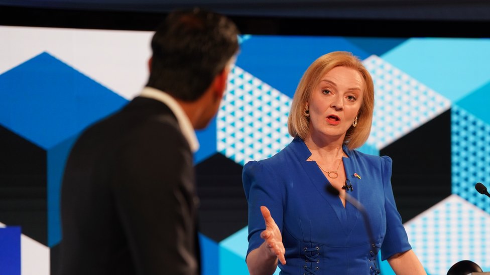 Tory leadership: Rishi Sunak and Liz Truss in fiercest clash yet over tax