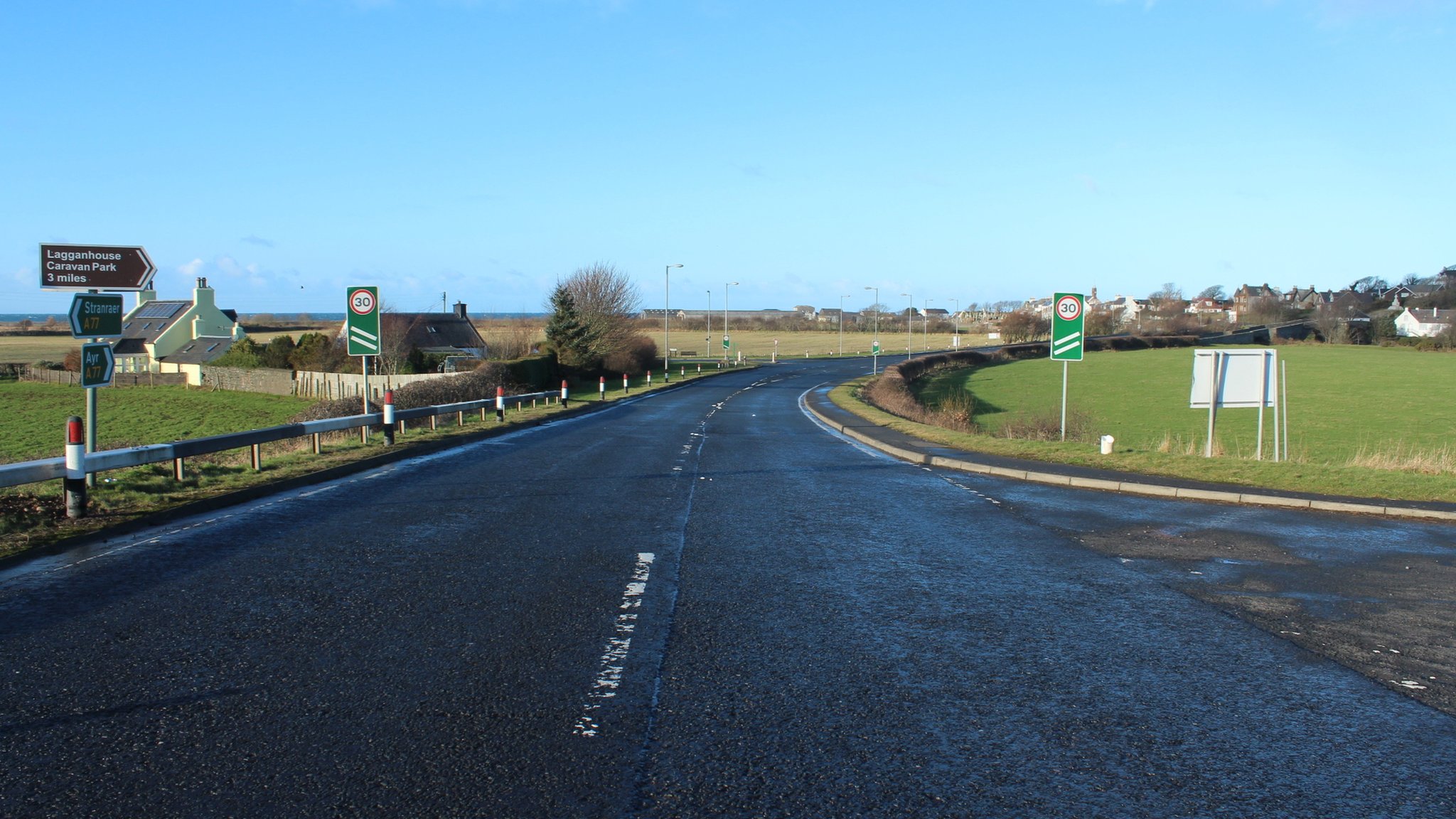 A77 and A75 road works during rail closure defended BBC News