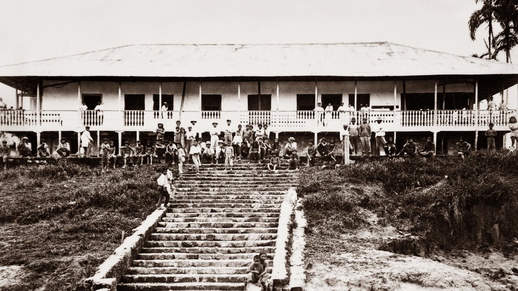 A Casa Arana, localizada em La Chorrera, foi um dos principais centros de coleta de borracha