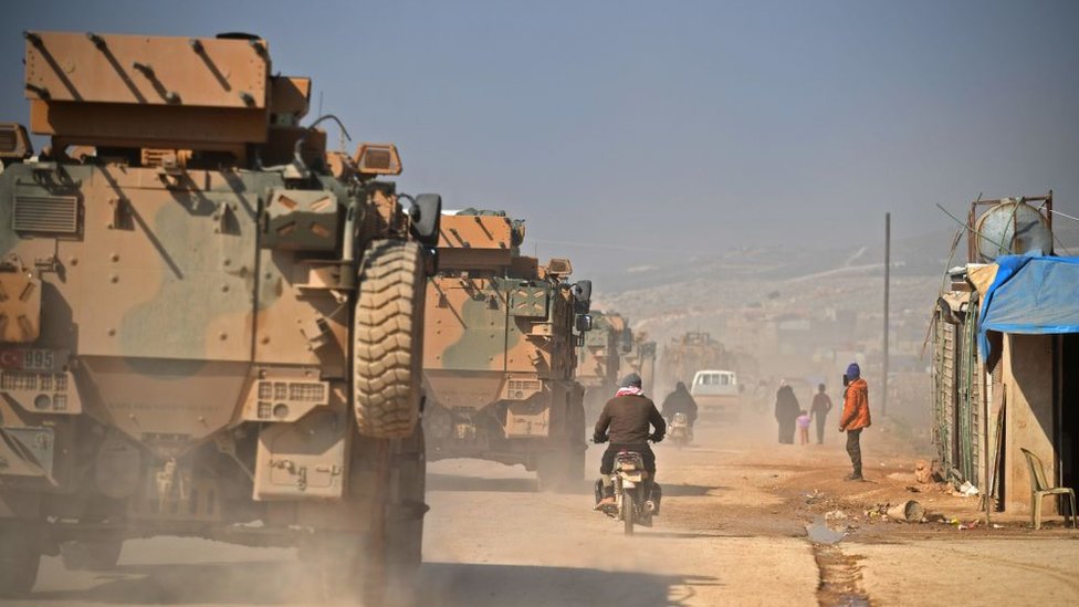 Suriye'deki bir Türk konvoyu