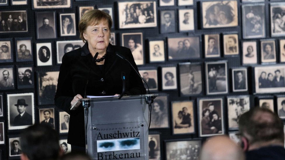 Ангела Меркель в Аушвиц-Биркенау