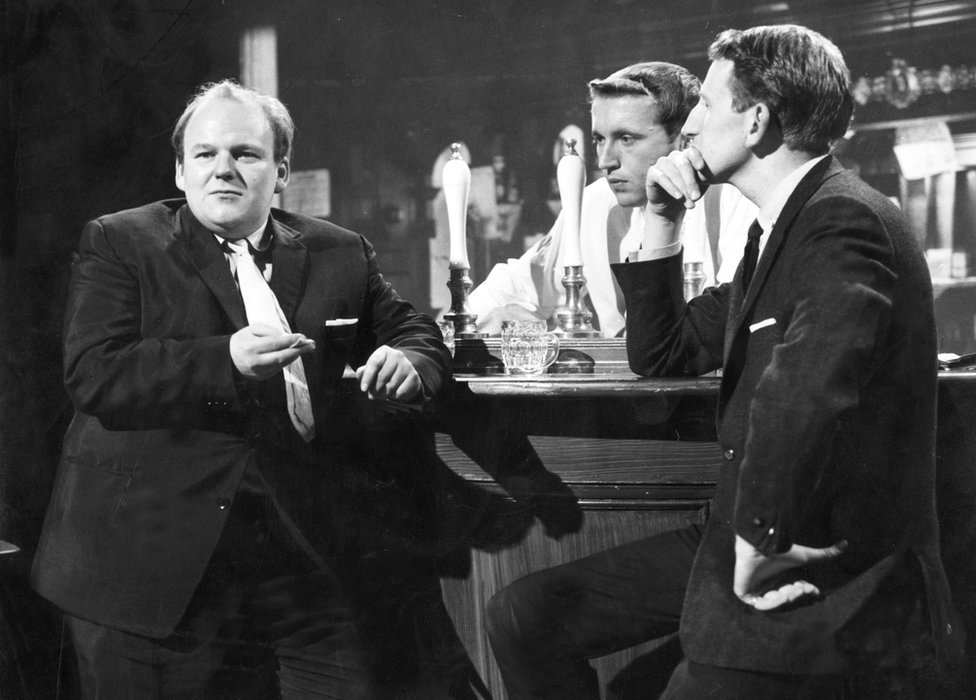 Picture shows (l-r) Roy Kinnear, David Frost and Lance Percival