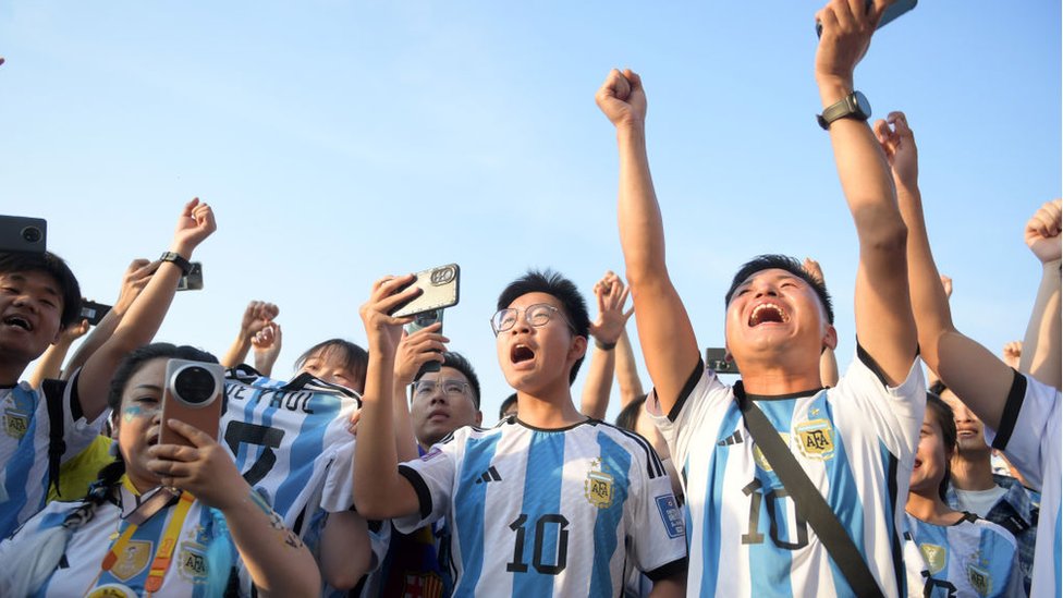 Messi Mania In Bejing! - Rediff.com