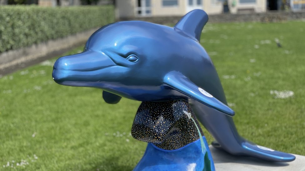 Colourful dolphins appear on Isle of Man as charity art trail begins