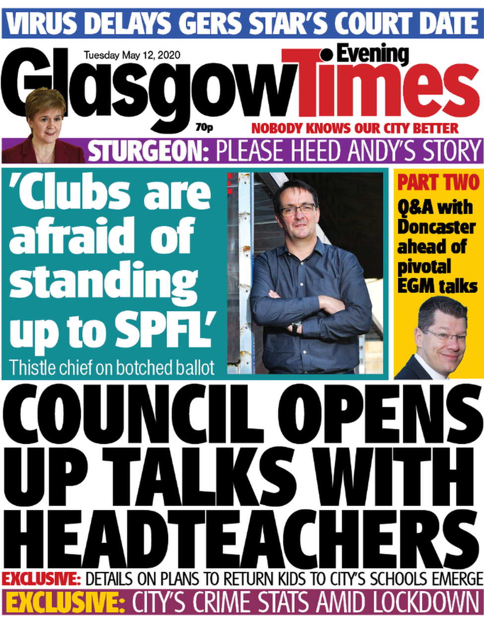 Scotland's papers 'Don't visit Scotland during lockdown' BBC News