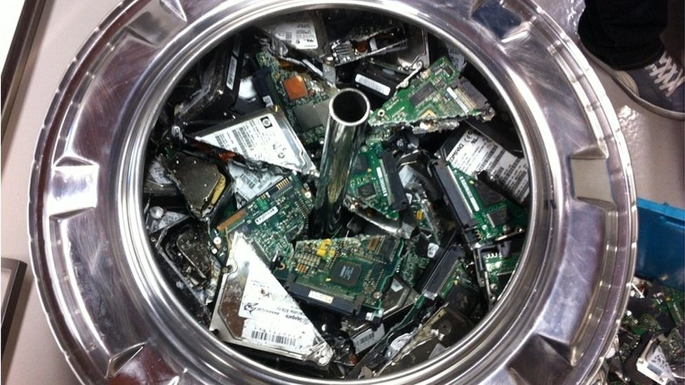 reciclaje de discos duros.