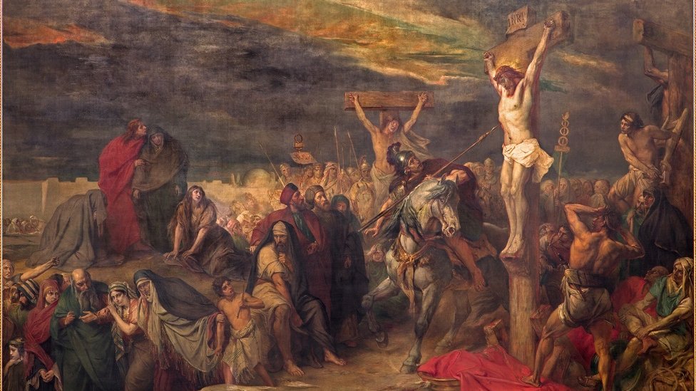 The Crucifixion, painted by Jean Francois Portaels (1886).