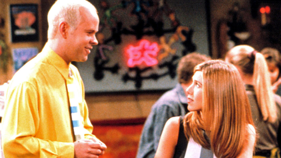 James Michael Tyler and Jennifer Aniston in Friends