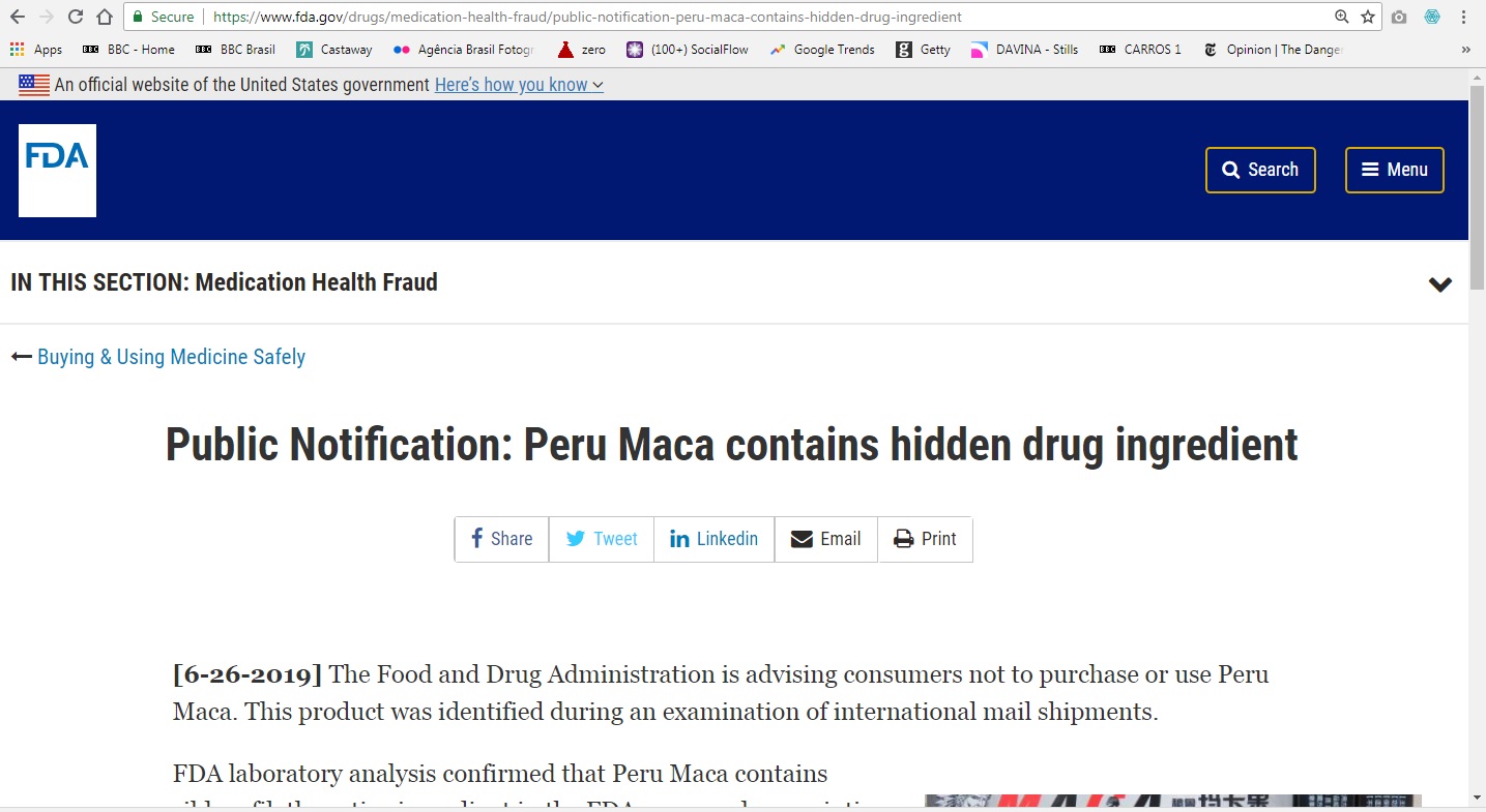Web de la FDA