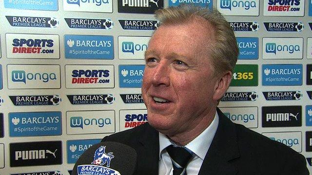 Newcastle United head coach Steve McClaren