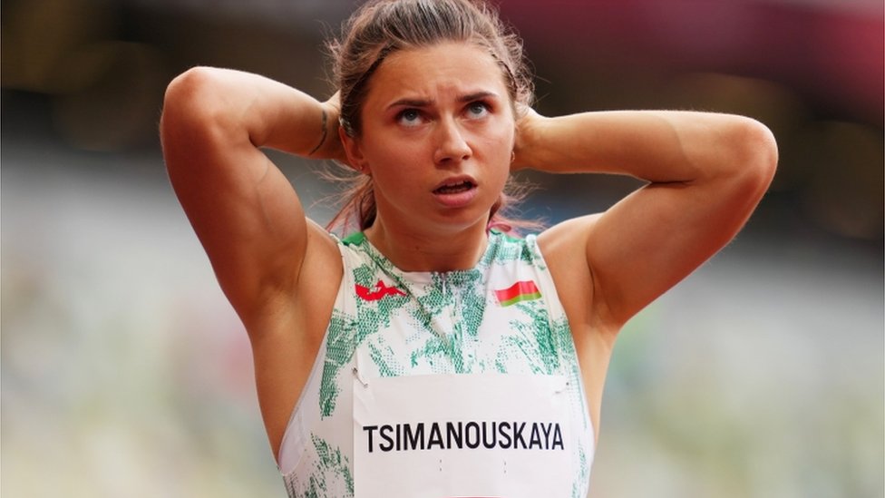 齊馬努斯卡婭於7月30日參加了女子100米小組賽。