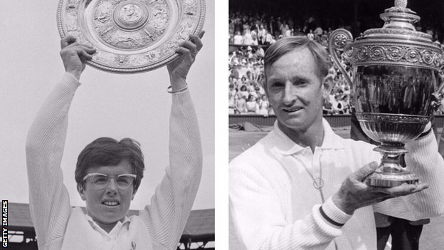Billie Jean King ve Rod Laver 1968'de erkekler ve kadınlardaki Wimbledon şampiyonlarıydı.