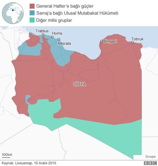 Libya haritası