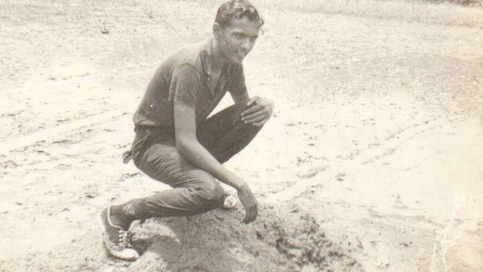 Shamshu Deen when he was 20 years old