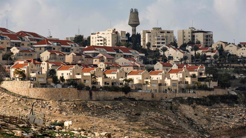 Еврейское поселение Маале-Адумим на оккупированном Западном берегу (28 января 2020 г.)