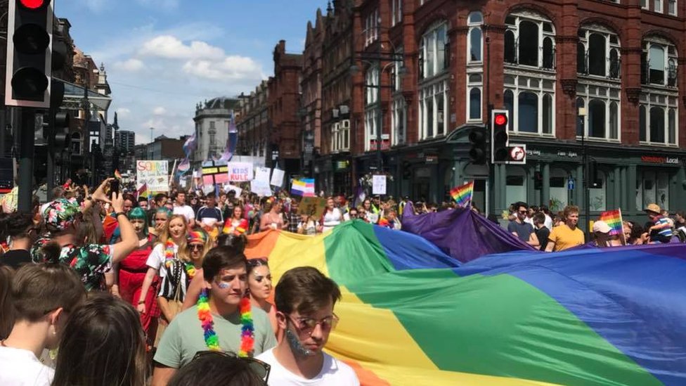 Thousands Turn Out For Leeds Pride Parade - Bbc News